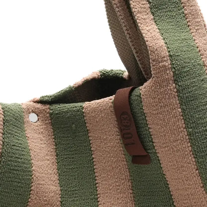 Stofftasche khaki/beige