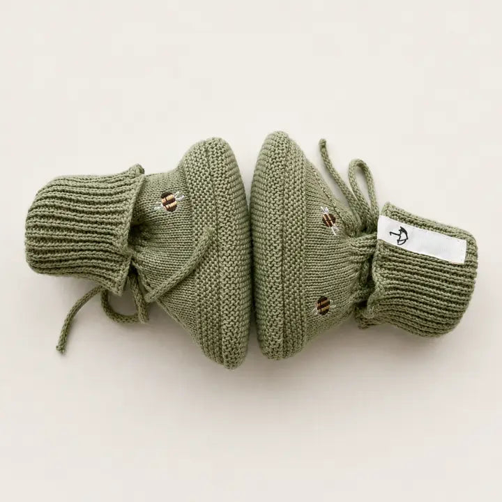 Baby-Booties - khaki