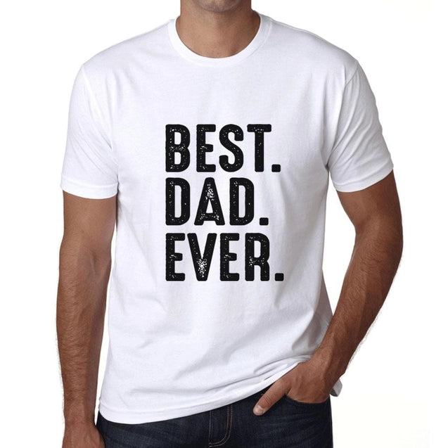 Herren T-Shirt "Best Dad Ever" weiß