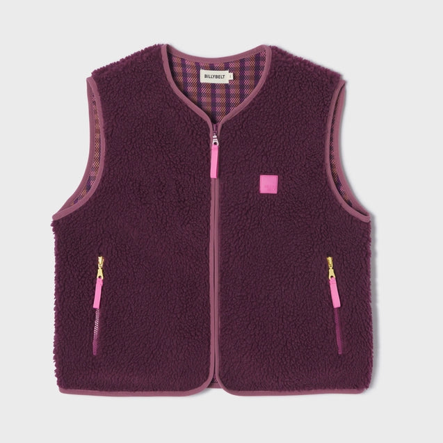 Damen Sherpa Weste - Pflaume