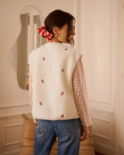 Damen Weste Blumen Partnerlook Mini Me